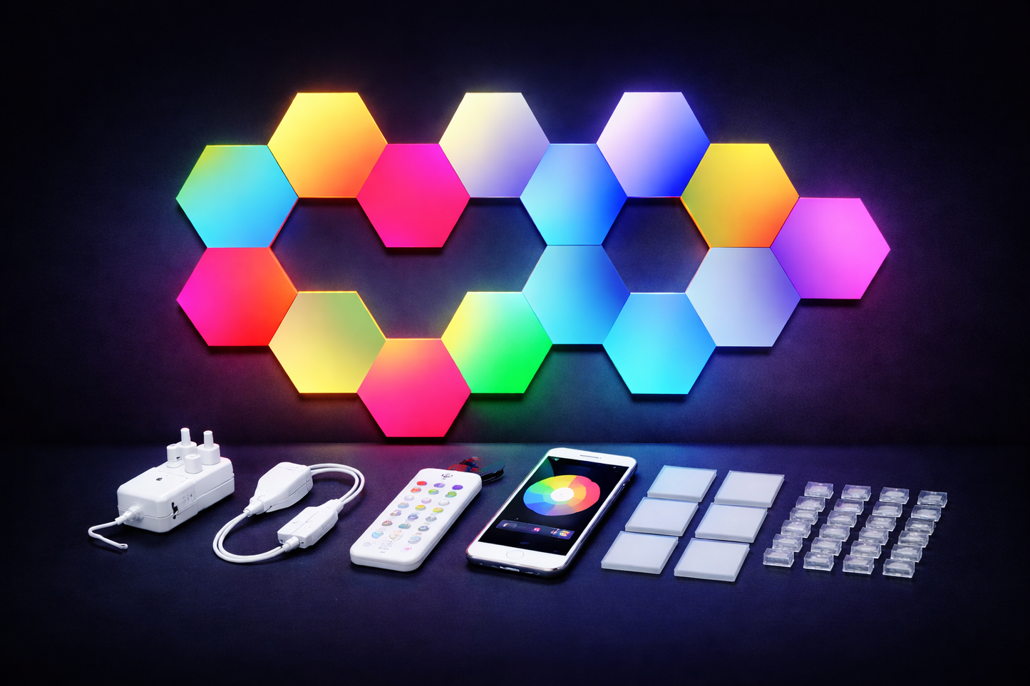 Panneaux LED Hexagonaux RGB