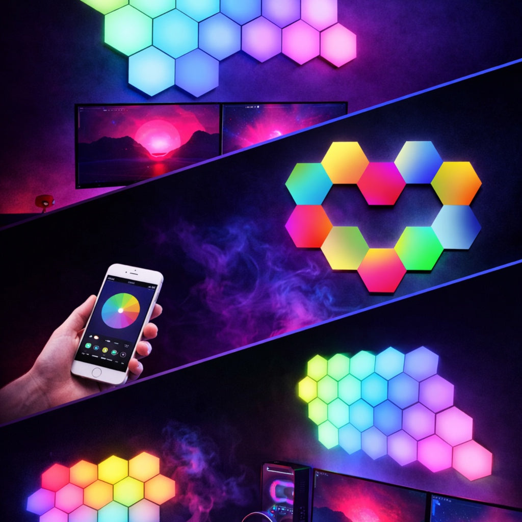 Panneaux LED Hexagonaux RGB