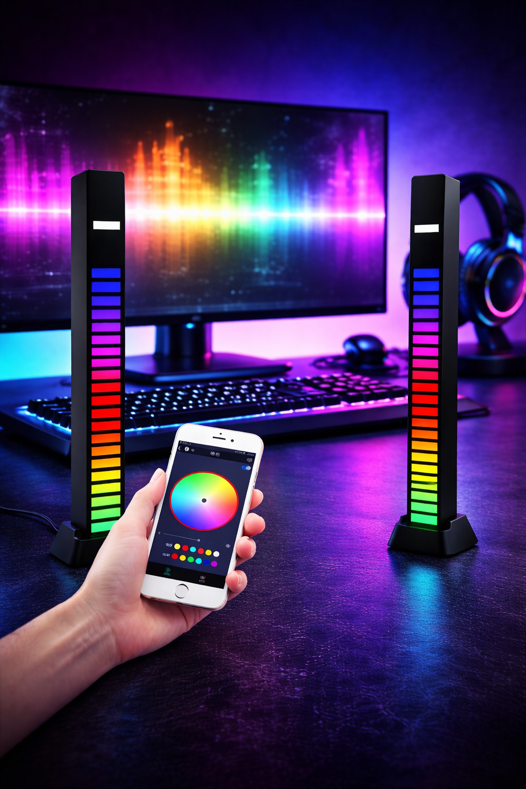 Barre LED RGB Réactive au Son